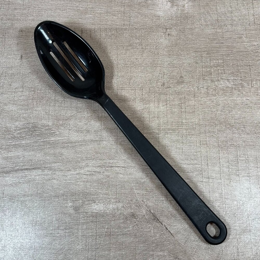 Vintage Black Taylor Made Products Nylon Slotted Serving Spoon